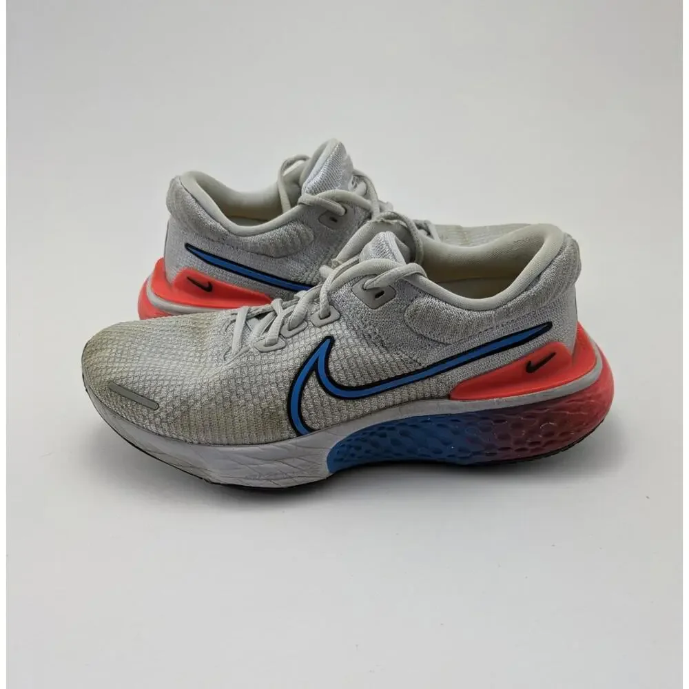 Womens Nike ZoomX Invincible Flyknit 2 Grey Blue Running Shoes DV2177-001 Size 8